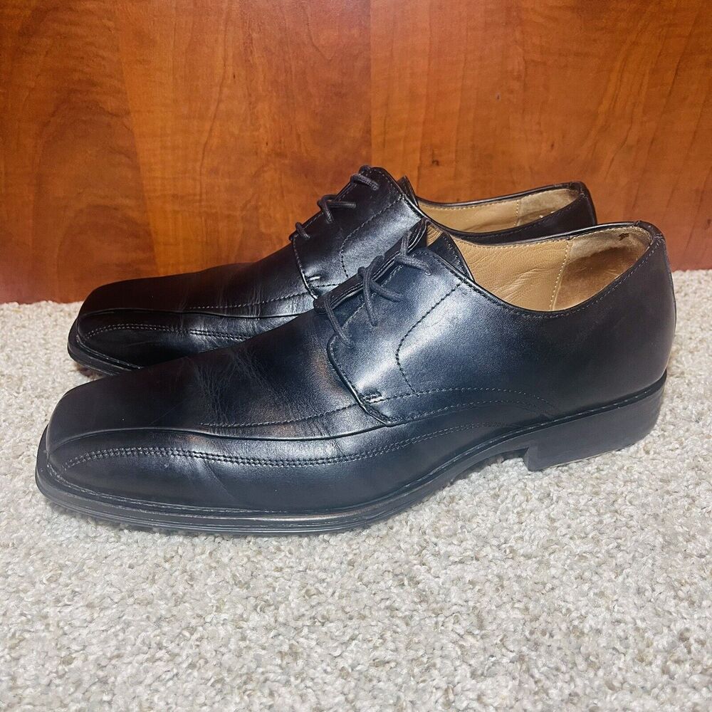 Johnston &  Murphy Men's Dress Shoes Size 9 Leather Black